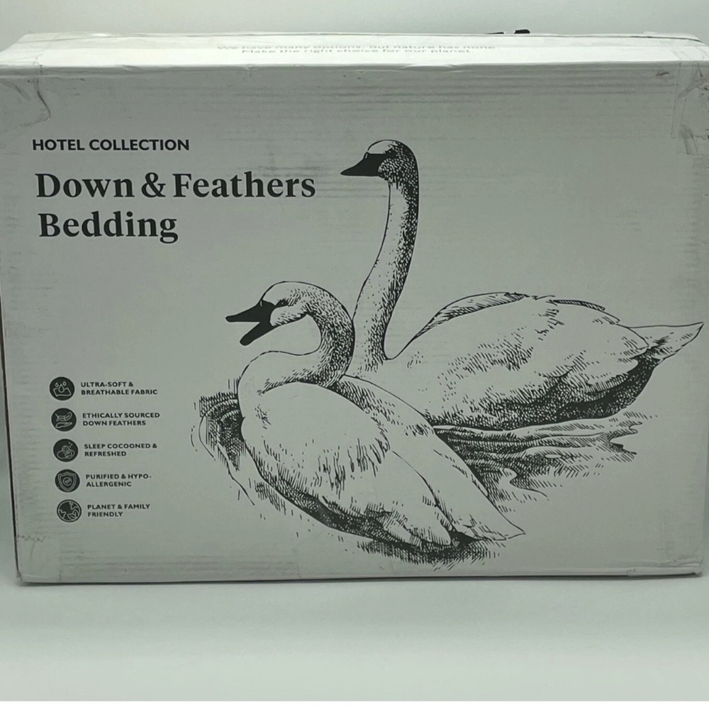 Apsmile Hotel Collection Down & Feathers Bedding - White